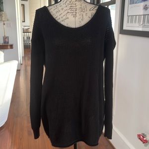 Mumu black knitted tunic size small